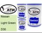 Preview: Nissan, Light Green, D30: 500ml Lackdose + 500ml Klarlack + 250ml Härter - Set, von ATW Autoteile West.